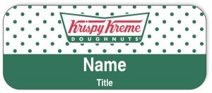 (image for) Krispy Kreme Doughnuts Standard White badge