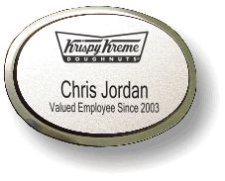 (image for) Krispy Kreme Doughnut Corporation Executive Oval Silver Badge