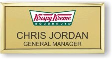 (image for) Krispy Kreme Color Logo Executive Gold Badge