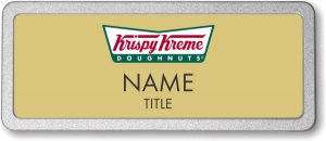 (image for) Krispy Kreme Gold Pebbled Frame Prestige Badge