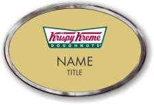 (image for) Krispy Kreme Oval Gold Polished Frame Prestige Badge