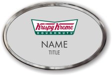 (image for) Krispy Kreme Oval Silver Polished Frame Prestige Badge