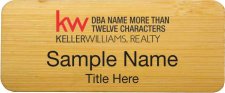 (image for) Keller Williams Realty Logo 4 Bamboo Badge