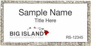 (image for) Keller Williams Big Island Bling Silver Badge with White Insert