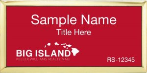 (image for) Keller Williams Big Island Executive Gold Badge with Red Insert