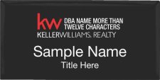 (image for) Keller Williams Realty Logo 4 Black Executive Badge