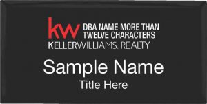 (image for) Keller Williams Realty Logo 4 Black Executive Badge