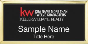 (image for) Keller Williams Realty Logo 4 Gold Executive Black Badge