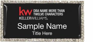 (image for) Keller Williams Realty Logo 5 Silver Bling Black Badge