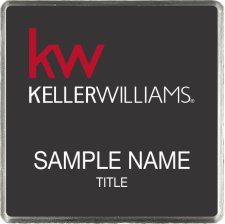 (image for) Keller Williams KW Silver Square Executive Black Badge