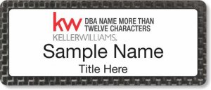 (image for) Keller Williams Realty Logo 5 Carbon Frame White Badge