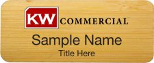 (image for) Keller Williams Commercial Bamboo Badge