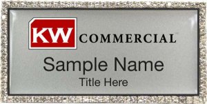 (image for) Keller Williams Commercial Silver Bling Badge