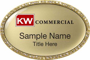 (image for) Keller Williams Commercial Gold Oval Beyond Bling Gold Badge