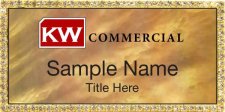 (image for) Keller Williams Commercial Gold Bling Gold Pearl Badge
