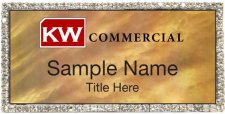 (image for) Keller Williams Commercial Silver Bling Gold Pearl Badge