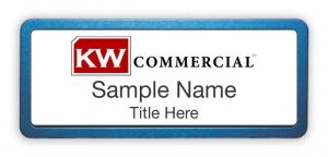 (image for) Keller Williams Commercial Prestige Blue Anodized badge