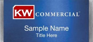 (image for) Keller Williams Commercial Large Silver Meridian Blue Badge