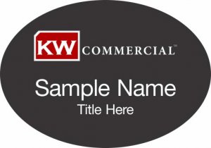 (image for) Keller Williams Commercial Black Oval Badge