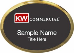 (image for) Keller Williams Commercial Gold Oval Executive Black Badge