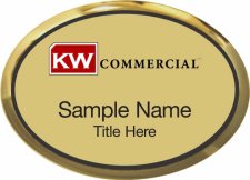 (image for) Keller Williams Commercial Gold Oval Executive Badge