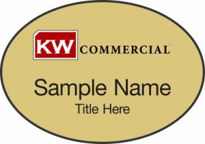 (image for) Keller Williams Commercial Gold Oval Badge