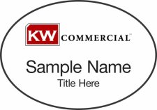 (image for) Keller Williams Commercial White Oval Badge