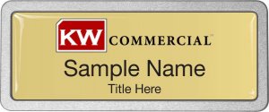 (image for) Keller Williams Commercial Pebbled Prestige Gold Badge