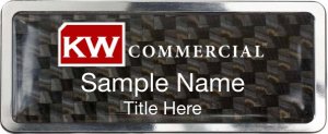 (image for) Keller Williams Commercial Prestige Carbon Insert Badge