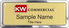 (image for) Keller Williams Commercial Polished Prestige Gold Badge