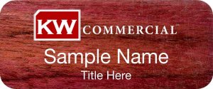 (image for) Keller Williams Commercial Purpleheart Wood Badge