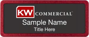 (image for) Keller Williams Commercial Prestige Red Anodized badge