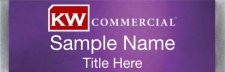 (image for) Keller Williams Commercial Small Meridian Purple Badge