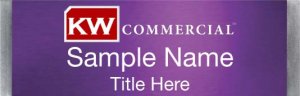 (image for) Keller Williams Commercial Small Meridian Purple Badge