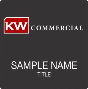 (image for) Keller Williams Commercial Black Square Badge