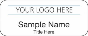 (image for) Custom Logo Standard White Badge