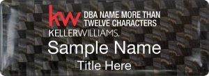 (image for) Keller Williams Realty Logo 5 Carbon Fiber Badge