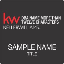 (image for) Keller Williams Realty Logo 5 Black Square Badge