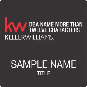 (image for) Keller Williams Realty Logo 5 Black Square Badge