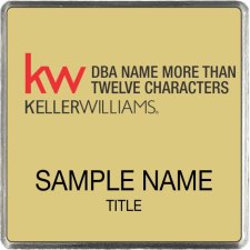 (image for) Keller Williams Realty Logo 5 Gold Square Executive Badge