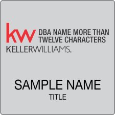 (image for) Keller Williams Realty Logo 5 Silver Square Badge