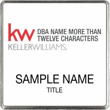 (image for) Keller Williams Realty Logo 5 White Square Executive Badge