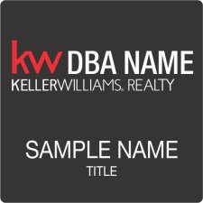 (image for) Keller Williams Realty Logo 3 Black Square Badge