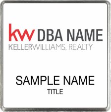 (image for) Keller Williams Realty Logo 3 White Square Executive Badge