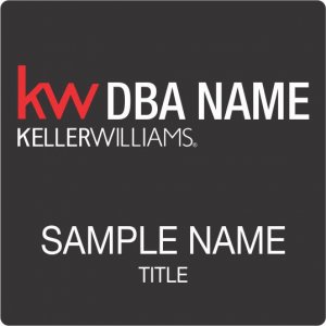 (image for) Keller Williams Realty Logo 2 Black Square Badge