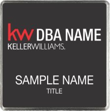 (image for) Keller Williams Realty Logo 2 Black Square Executive Badge