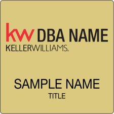 (image for) Keller Williams Realty Logo 2 Gold Square Badge