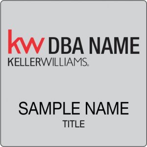 (image for) Keller Williams Realty Logo 2 Silver Square Badge