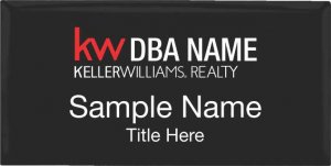 (image for) Keller Williams Realty Logo 3 Black Executive Badge