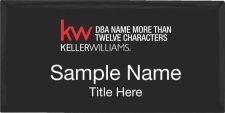 (image for) Keller Williams Realty Logo 5 Black Executive Badge